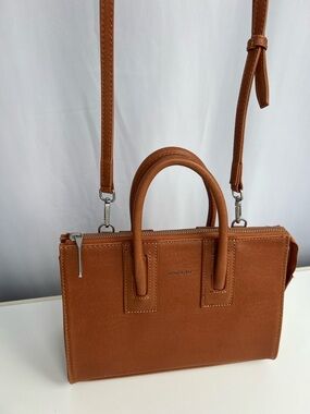 Matt & Nat Cognac Tan Structured Satchel